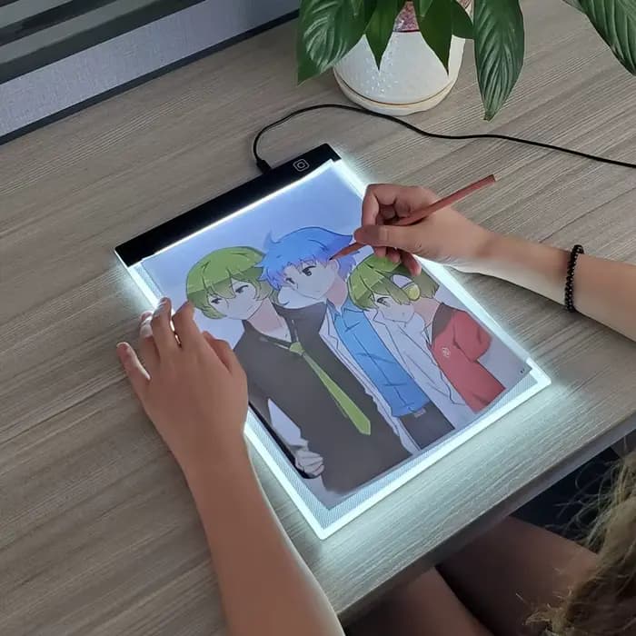 Tableau de copie de dessin Led à intensité variable, niveau A4, jouet pour enfants, peinture éducati
