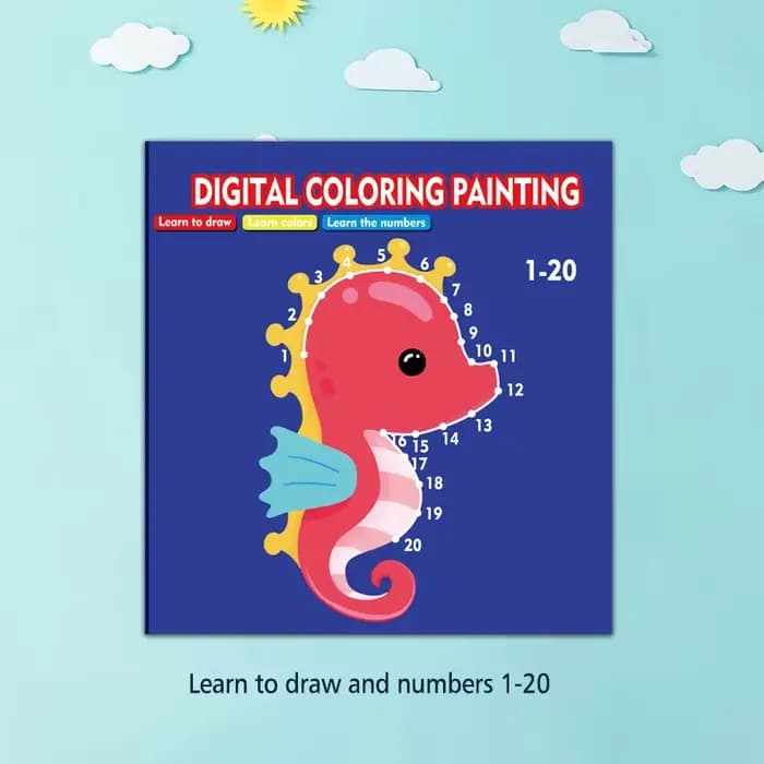 Dessin câblé, livre de dessin de graffiti pour enfants, apprendre les chiffres, l'enseignement préco