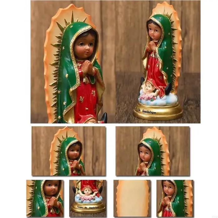 Statue notre-dame Guadalupe, bénédiction des vierges maries, Figurines en résine, Sculptures, Collec