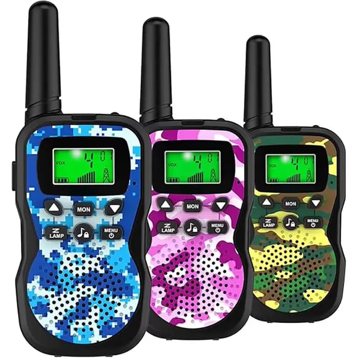 Talkies-walkies pour enfants, lot de 3, portée de 3 km, radio bidirectionnelle, cadeau d'anniversair