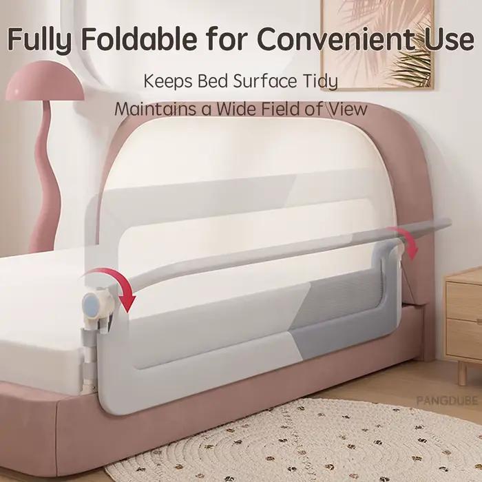 PANGDUpun1-Barrière de protection pour lit de bébé, garde-corps pour enfant, installation sans vis