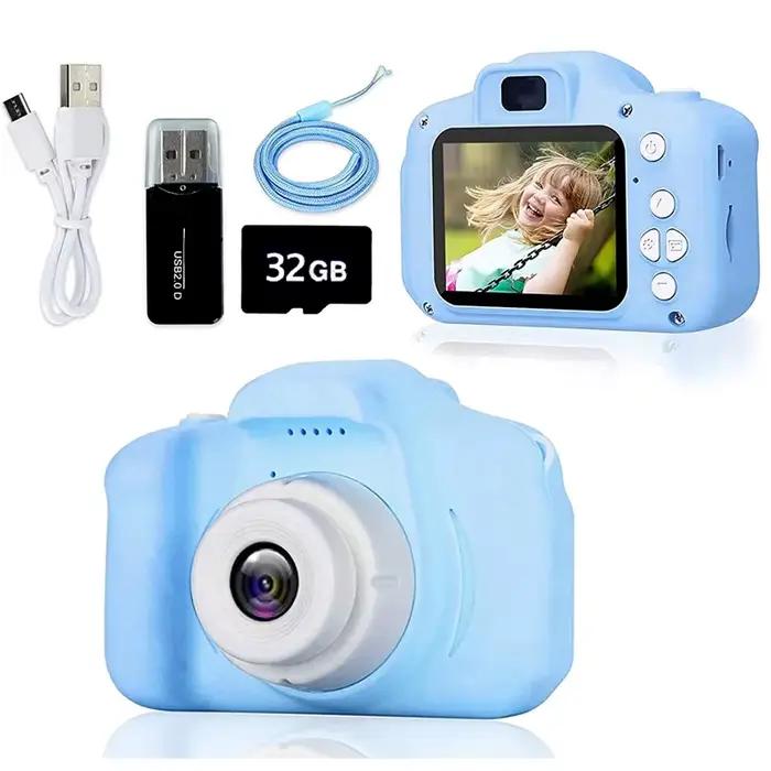 Super mignon enfants caméra enfants jouet éducatif enfants bébé anniversaire appareil photo numériqu