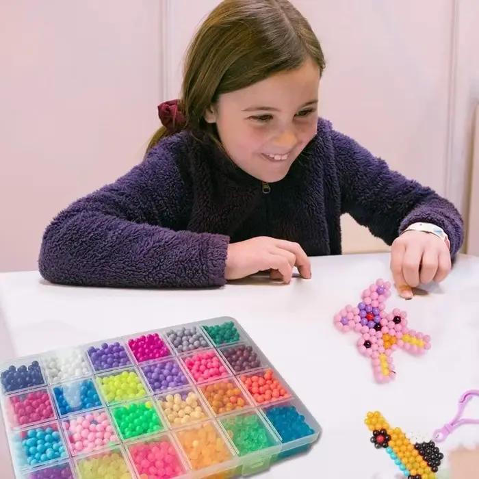 Perles de fusible d'eau magiques faites à la main, perles créatives, jouets artisanaux d'art, perles