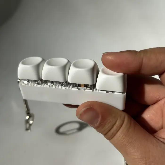 Relaxant bricolage clavier Fidget porte-clés touches bouton doigt clavier capuchon 4/9 touches soula