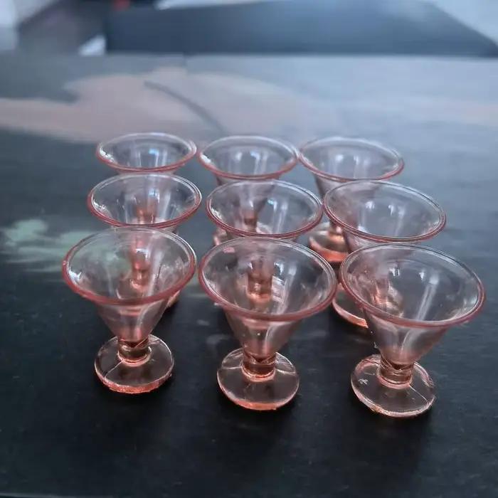Simulation de maison de poupée 1/12, Mini verre de Champagne à pieds hauts, jouets d'ornement, acces