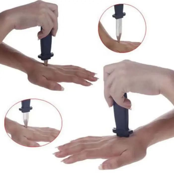 Accessoires jouets blague magique en plastique couteau rétractable blague accessoires couteau effray