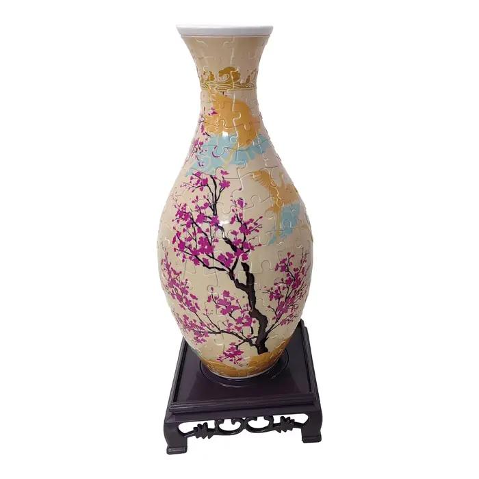 Vase à fleurs Puzzle Panda en porcelaine 3D, Design en plastique, décoration de la maison et Arrange