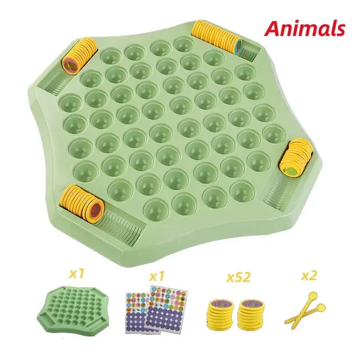 Jeu d'échecs à rabat en forme d'animal, jeu de mémoire amusant pour enfants, Puzzle assorti, interac
