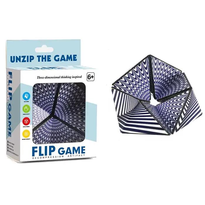 Cube magique 3D infini, Puzzle à rabat irrégulier, Vision Anti-Stress, bureau, Anti-Stress, Collecti