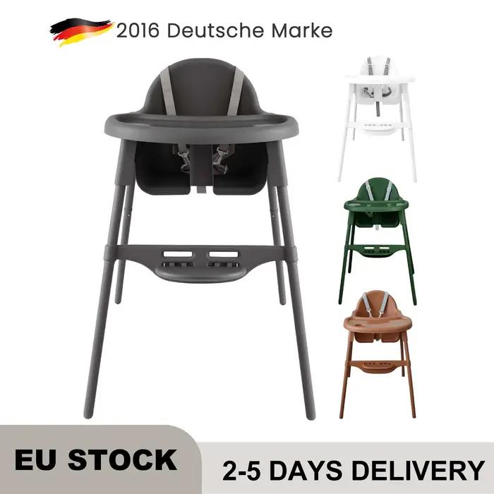 Chaise haute pour bébé Yalion (6-36 mois) avec plateau, hauteur réglable, design facile à nettoyer p