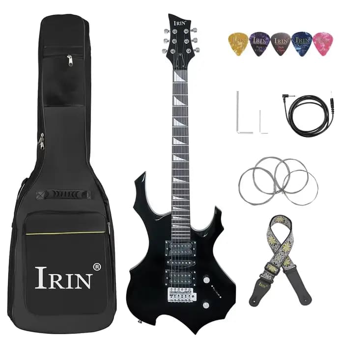 IRIN 6 cordes guitare électrique 24 frettes corps d'érable guitare électrique Guitarra avec haut-par