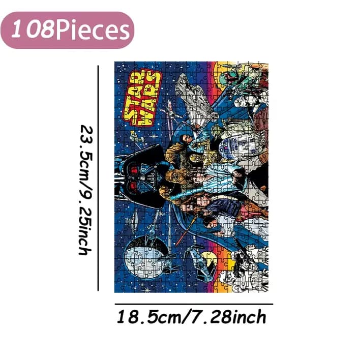 Puzzle Star Wars en bois 108/200/300/500/1000 pièces, cadeau de haute qualité, jeu de fête amusant