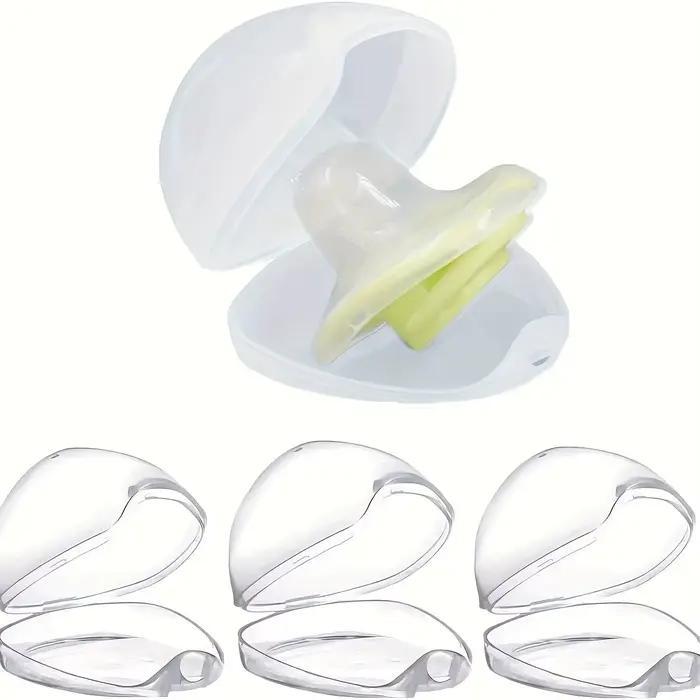 Étui à sucette Transparent, boîte porte-sucette, étui de protection de mamelon sans BPA pour voyage 