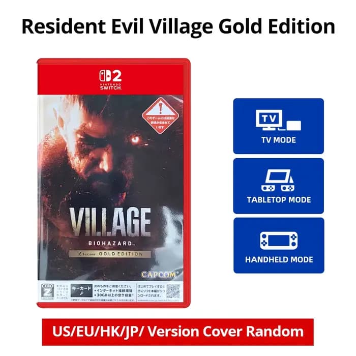 Jeu Nintendo Switch 2 - Resident Evil Village Gold Edition - Cartouche physique pour Switch 2