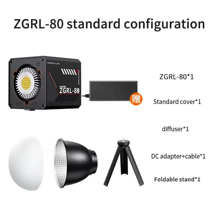 Lumière vidéo LED Portable 60W Pro COB bicolore lumière de photographie 2800K-7500K pour la diffusio