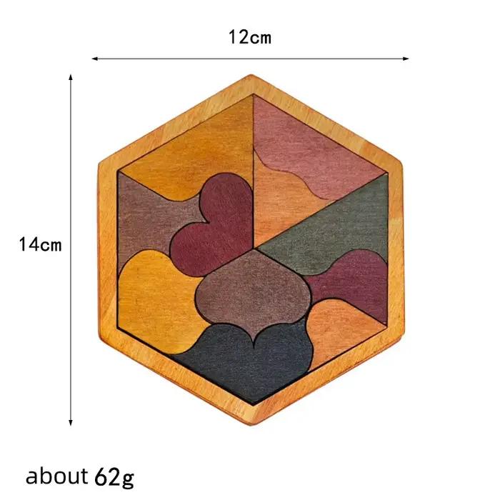 Jeu de puzzle en bois Tangram, casse-tête logique, jeux éducatifs pour stimuler l'intelligence