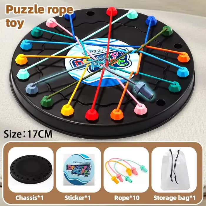 Puzzle de défi de combat pour enfants, jouet à nœud, jeu de décodage de corde pour enfants, entraîne