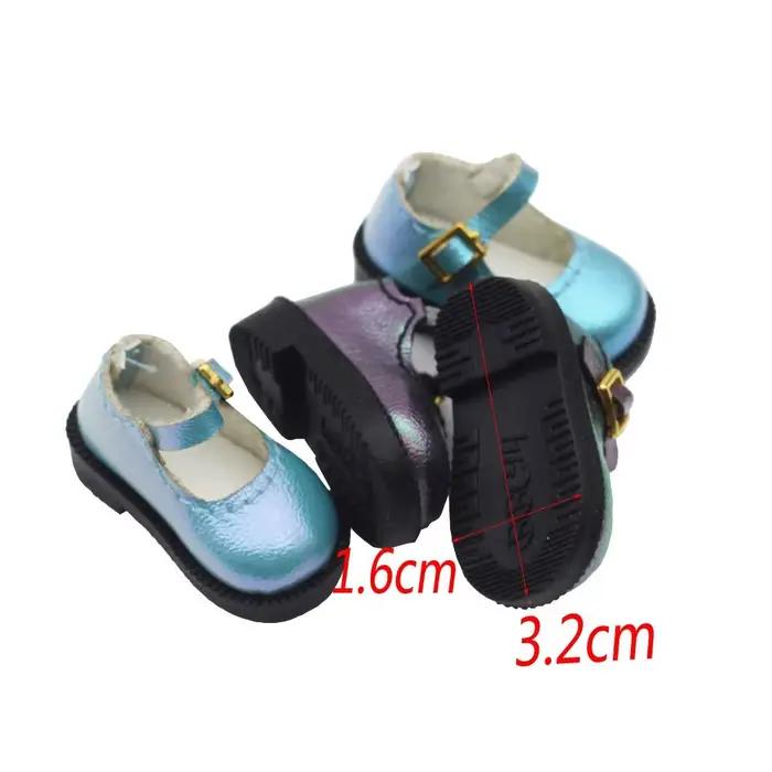 Chaussures de poupée en coton PU, 3.2x1.6cm, vêtements, accessoires pour poupées de 10cm, chaussures