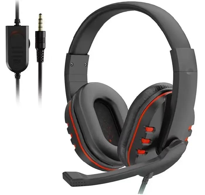 Écouteurs de jeu filaires 3.5mm, casque d'écoute, suppression du bruit, avec Microphone, contrôle du