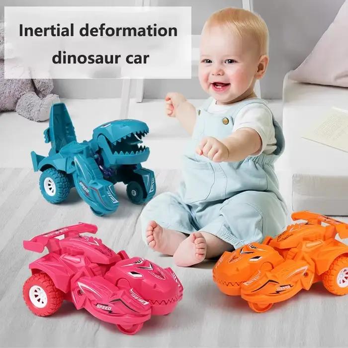 Modèle de voiture à déformation de dinosaure 2 en 1, jouet pour garçons, Action en une étape, Transf