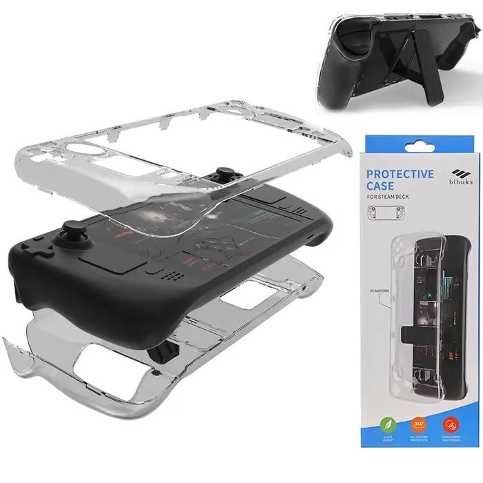 Étui rigide Compatible Steam Deck 2022, peau transparente, avec manchons pour console de jeu applica