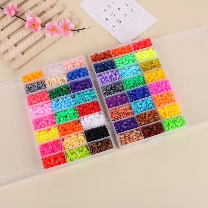 72 couleurs 5mm /2.6mm ensemble de perles de fusion Pixel Art Puzzle Hama perles bricolage 3D Puzzle
