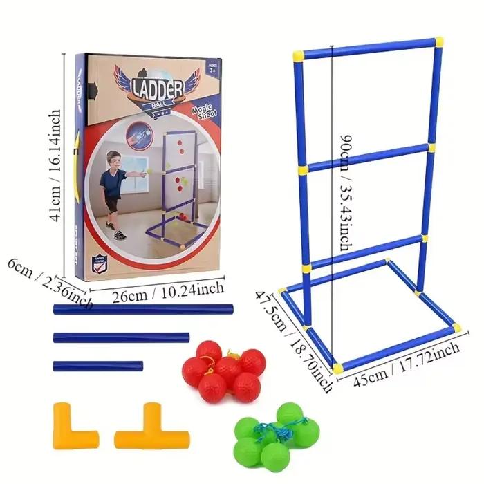 Ensemble de jeu de lancer d'échelle en plein air avec balles, jeu de lancer de balle, jouet de sport