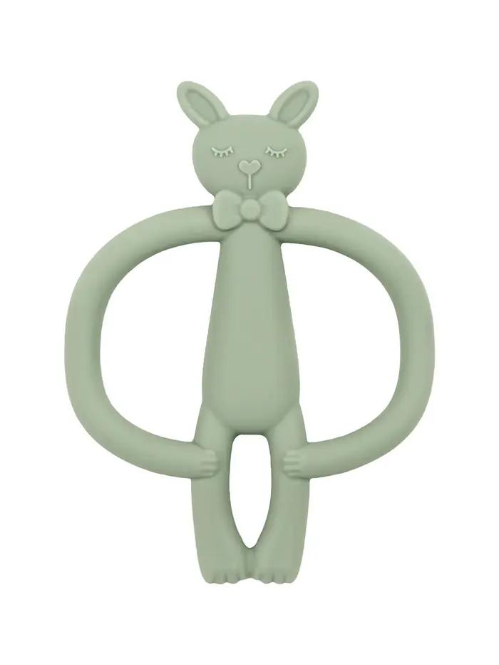 TeWindsor-Jouet de Dentition en Silicone pour Bébé, Lapin de Dessin Animé, Cadeaux pour Nouveau-Né, 