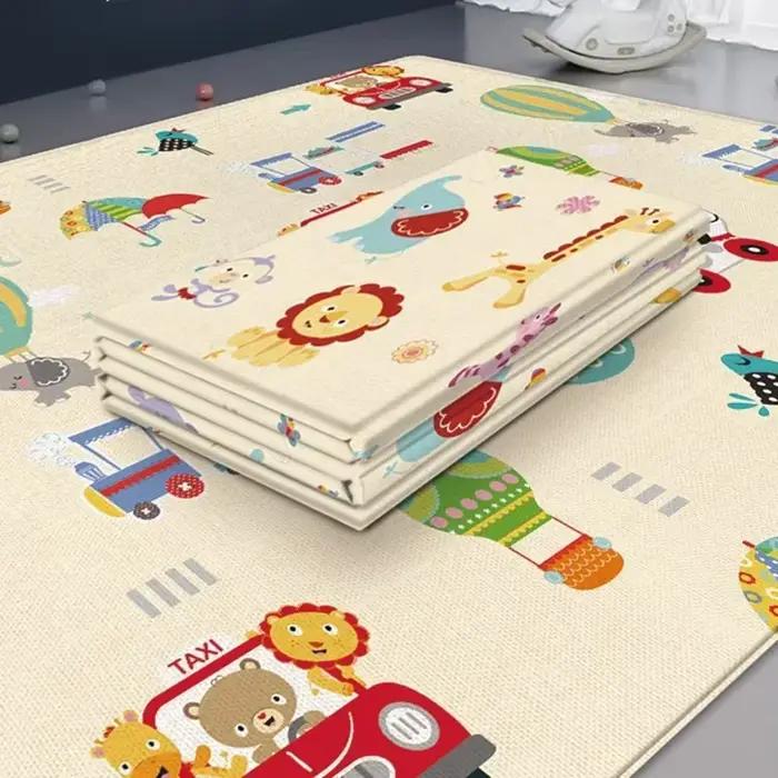 Tapis de jeu pliable pour bébé, tapis éducatif pour enfants, non toxique, pour la crèche, tapis d'es