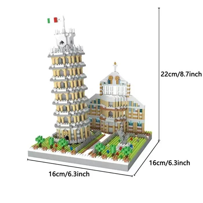 Micro blocs de construction miniatures, modèle Big Ben, ensemble de monuments emblématiques de Londr