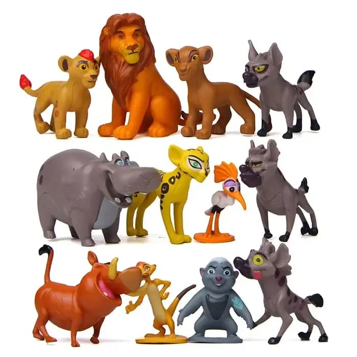 12 pièces/ensemble dessin animé le Lion garde roi Kion Simba PVC haute qualité Figurines Bunga Besht