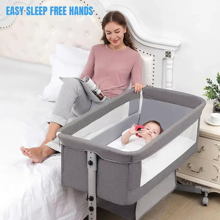 Berceau bébé 3 en 1, lit de chevet, parc bébé 0-3 ans, multifonction, pliable et relevable, avec mou