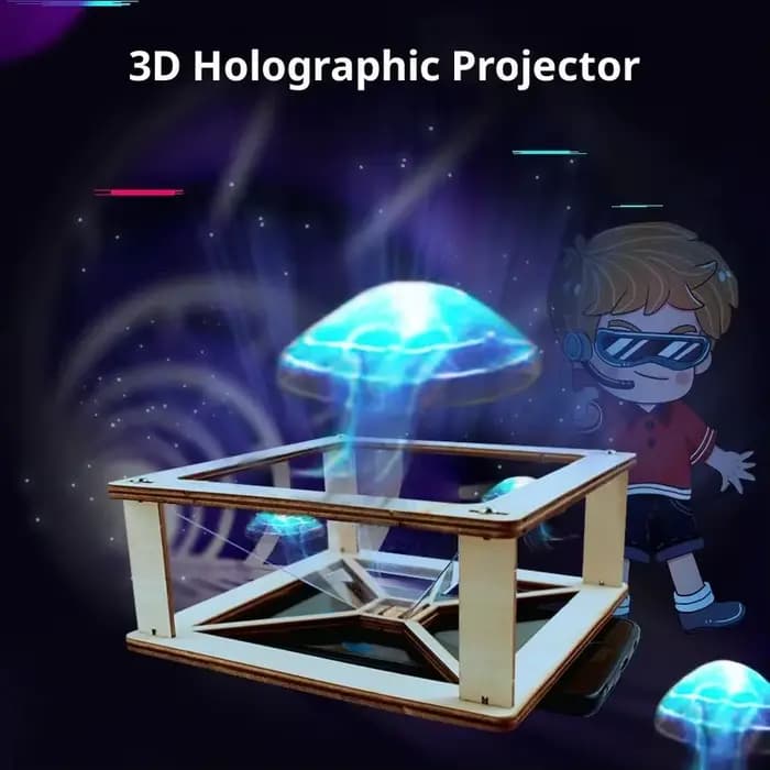 Kit de modèle de Projection holographique 3D DIY, jouet de construction scientifique et éducatif pou