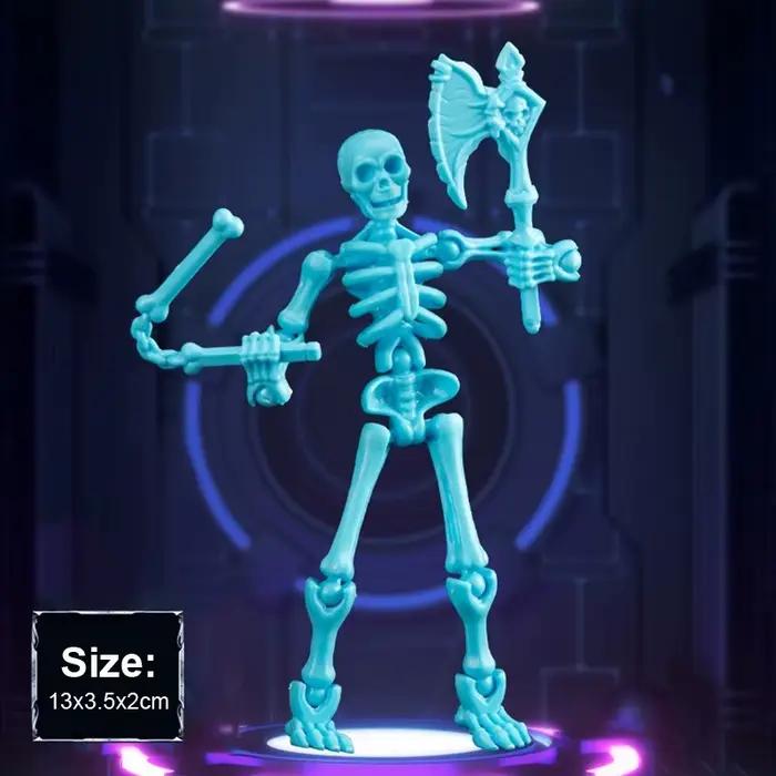 Jouet éducatif de figurine d'action de chevalier vs squelette pour enfants