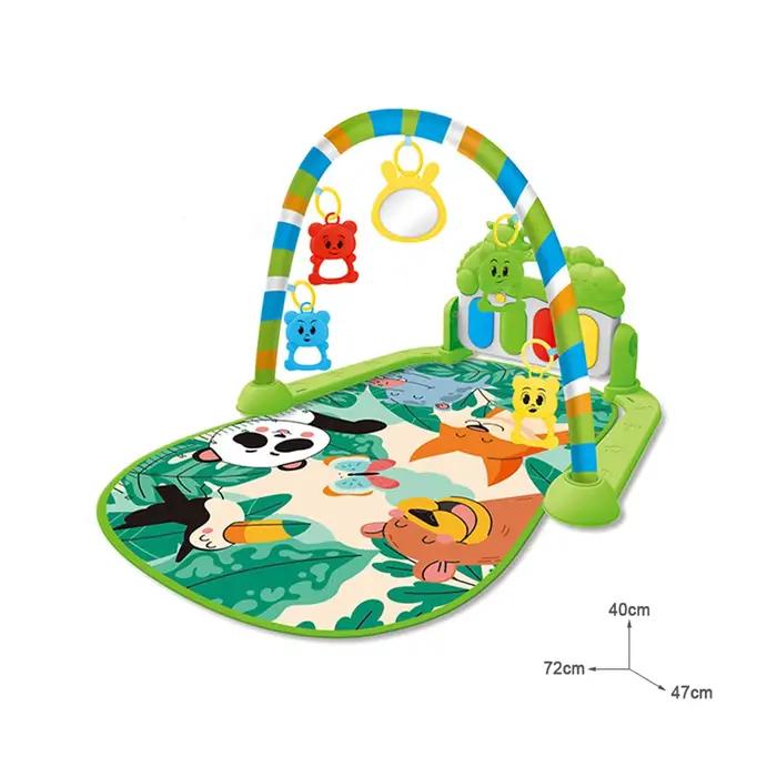 Tapis d'éveil musical pour bébé 0-36 mois avec piano, jouets d'activités, tapis de jeu à pédales, ca