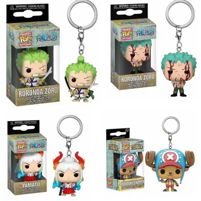 Funko POP porte-clés de poche une pièce Roronoa Zoro Yamato Chopper poupées en vinyle figurine modèl