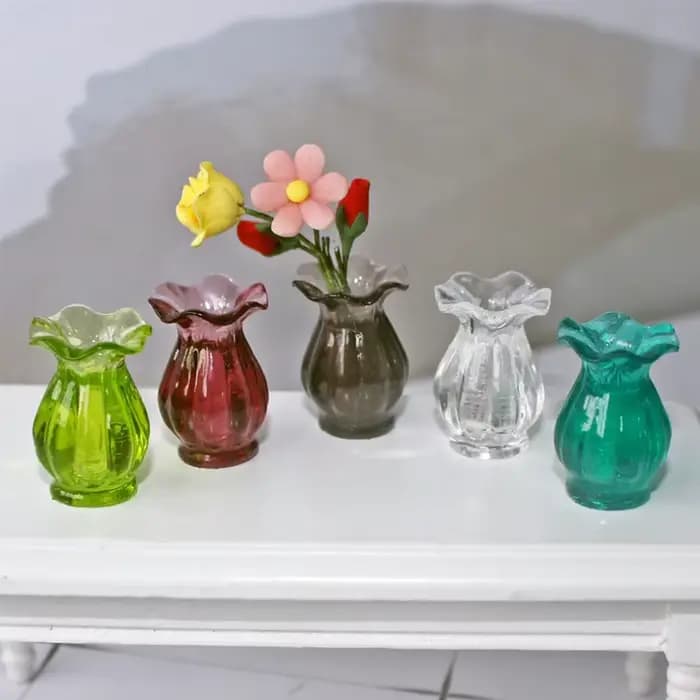 Vase/fleur l'inventaire pour herbe d OB11 1/12, accessoires de maison, mini poubelle, décoration de 