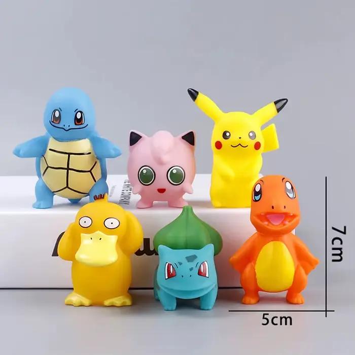 Décoration de gâteau Pokemon Pikachu, 13 pièces/ensemble, figurine de dessin animé, fournitures de d