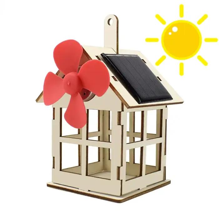 Jouet solaire pour garçon moulin à vent Science bricolage physique Kit éducatif pour enfant modèle 2