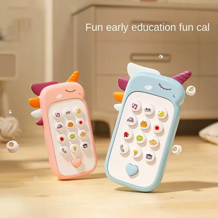 Jouet de téléphone pour bébé, son de musique, jouets de couchage avec anneau de dentition, Simulatio