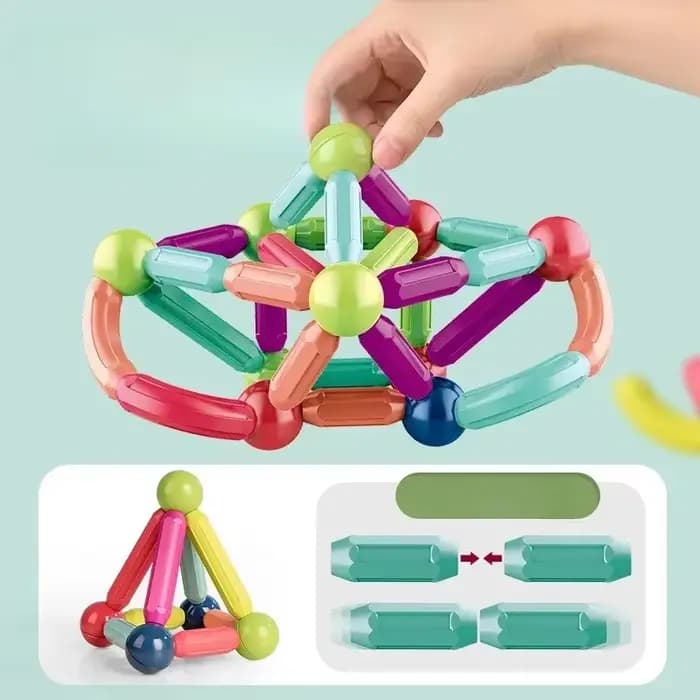 Blocs de construction magnétiques assemblés, ensemble de cubes, jouets d'éducation précoce, Puzzle d