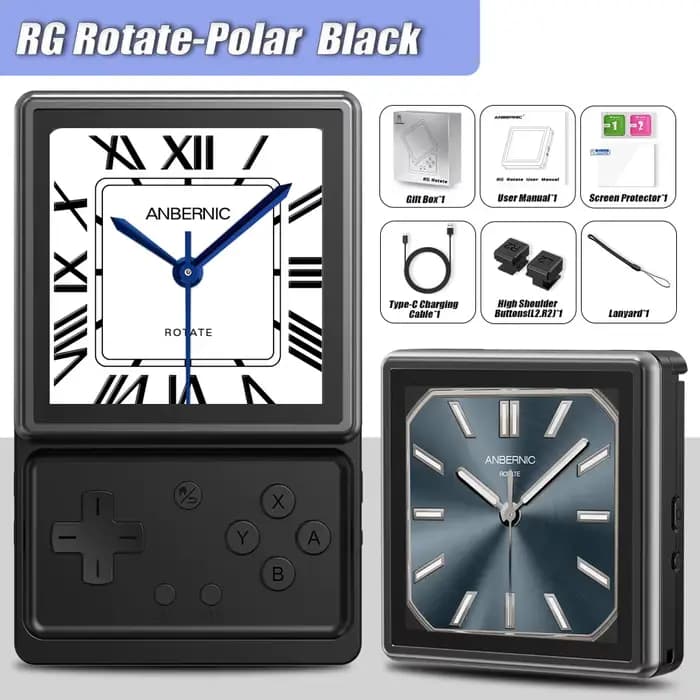 Console de jeu portable rétro Anbernic RG Rotate, Android 12, écran IPS T618, émulateur de jeu, 3 Go