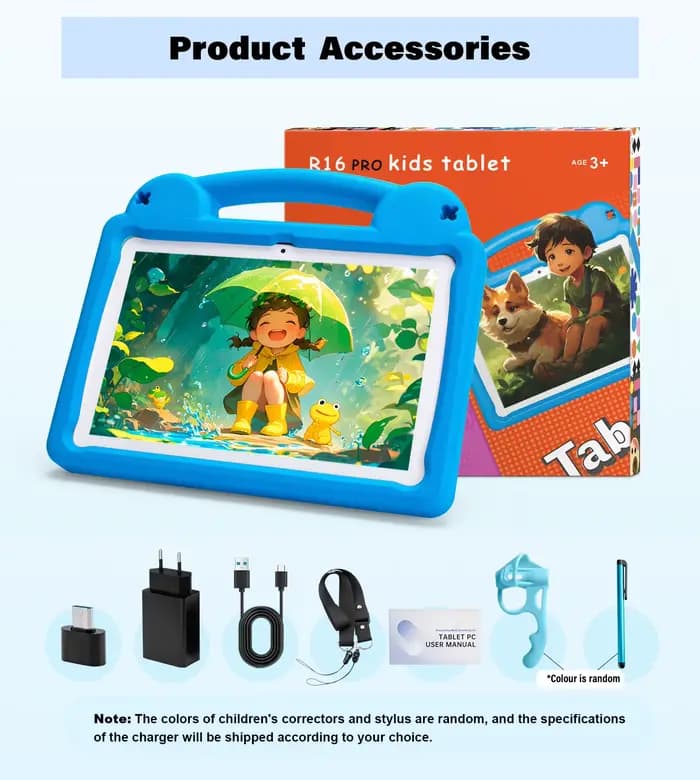 Tablette Enfant Paitanry 2025 Android 15 10,1 Pouces Octa Core 8 Go (3+5 Extensibles) RAM 64 Go ROM 