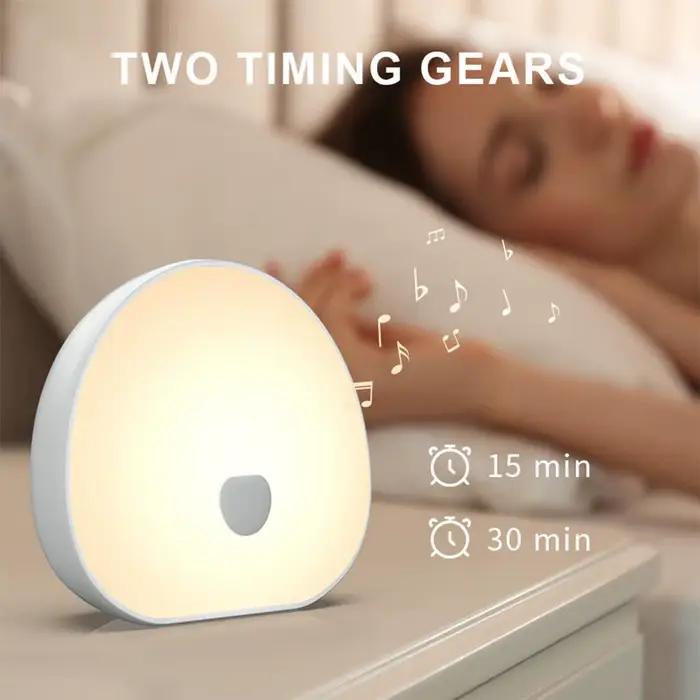 Machine à bruit blanc de sommeil rvb, 2 son apaisant, tactile, Rechargeable, veilleuse LED, Audio re
