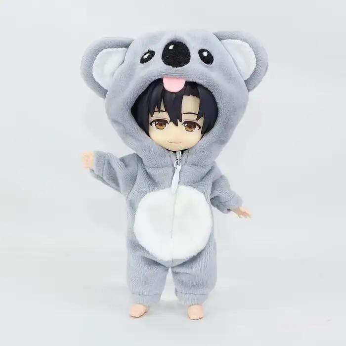 Nouveau OB11 vêtements mignon Animal en peluche Onesie ange pyjamas Homewear pour Ob11,obitsu 11,mol