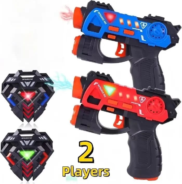 Ensemble de pistolets à étiquettes infrarouges Laser, Mini pistolet Blaster, jeu de tir, jouets d'ét