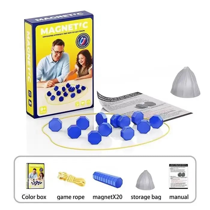 Jeu de société magnétique, jeu de pierres magnétiques interactif, jeu de stratégie pour la famille e