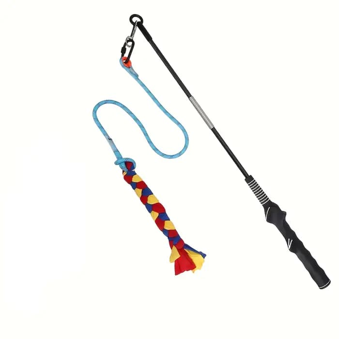Bâton de dressage et de jeu pour chien, un jouet de poursuite et de mastication utilisé pour l'exerc