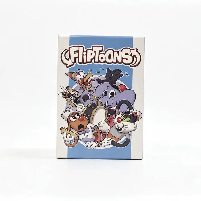 Jeu de société FlipToons |   un jeu de cartes animé de construction de deck! |   Jeu familial facile
