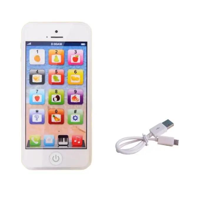 Téléphone de Simulation pour enfants, jouets éducatifs musicaux pour bébés, apprentissage de l'angla
